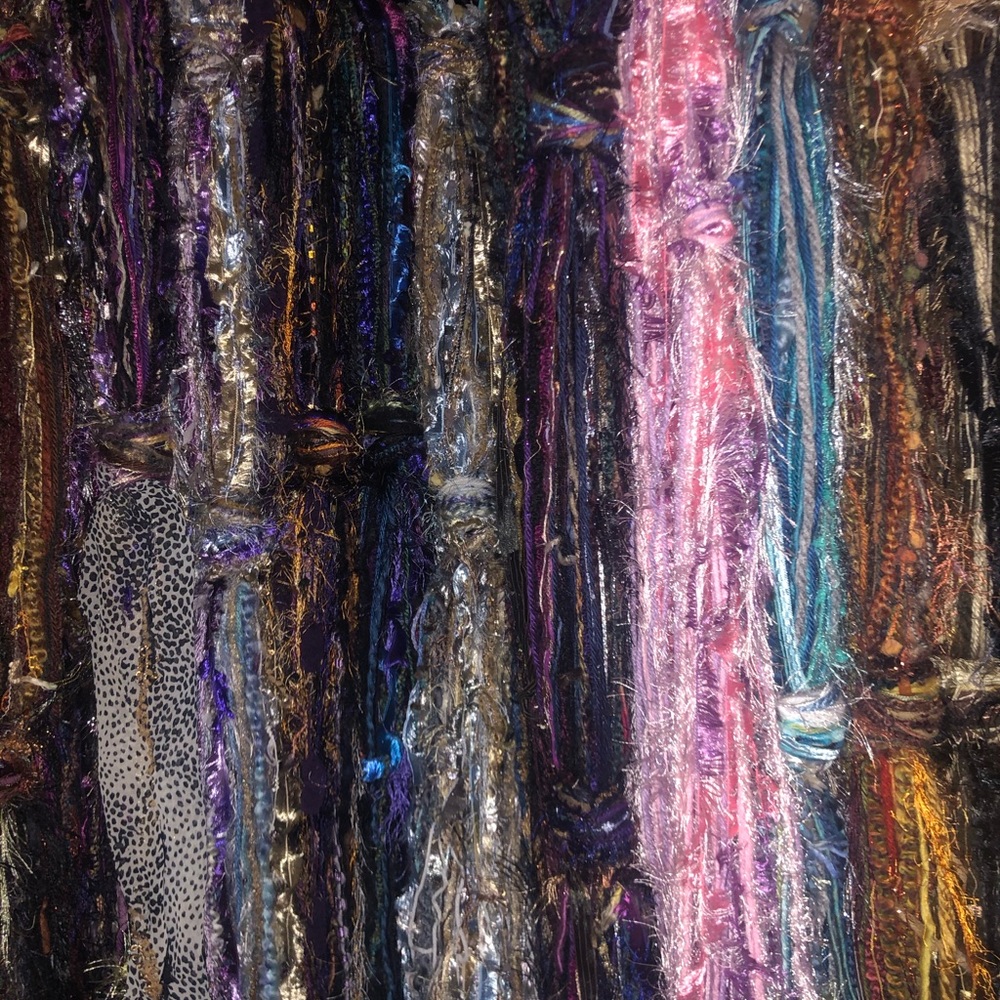 14 Beautiful Handmade Fabric/Ribbon/Yarn Scarves